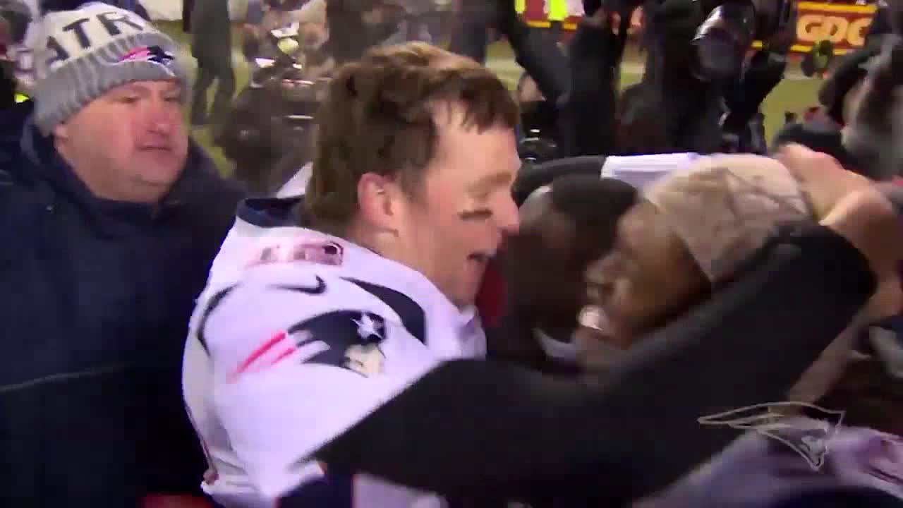 AFC Championship - Patriots Celebrate