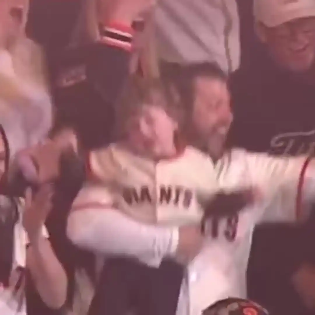 Boy throwing a fit while fans celebrating