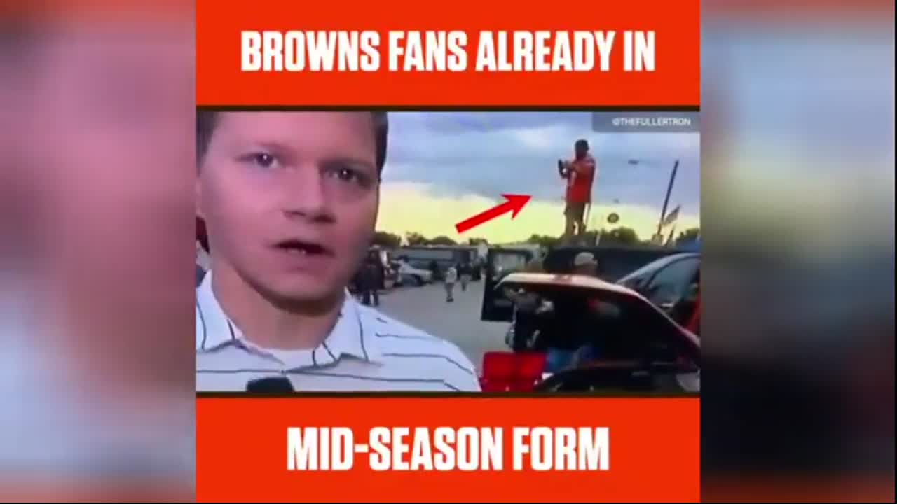 Cleveland 19 Action News - Browns fan falls off van