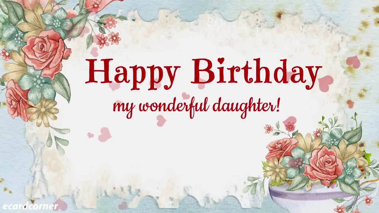 Ecardcorner - Happy Birthday Daughter