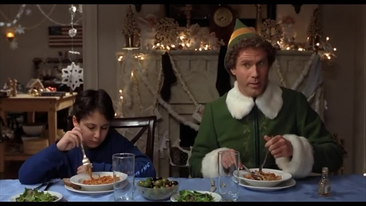 Elf - We Elves Try to Stick to the 4 Main Food Groups