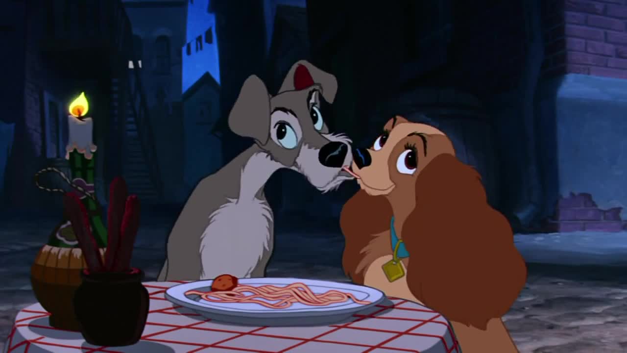 Lady and the Tramp Pasta Kiss