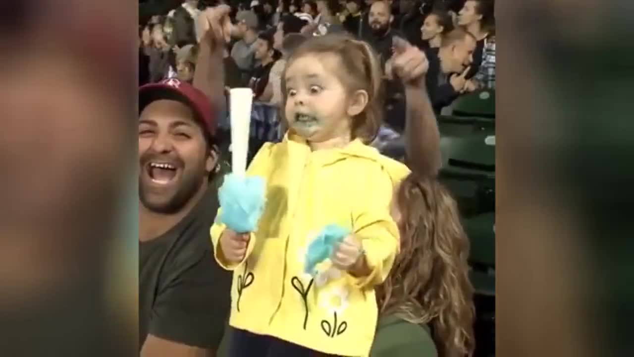 Vine Cotton Candy Excited Girl